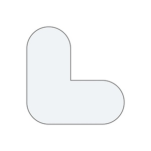 undefined, PVC-Bodenmarkierungen L-Form, VE 50 Stk weiß, PVC-Bodenmarkierungen, L-Form, VE 50 Stk, weiß
