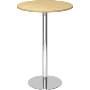undefined, Stehtisch, Ø 800 mm 1116 mm hoch, Gestell verchromt Platte Ahorn-Dekor, Stehtisch, Ø 800 mm, 1116 mm hoch, Gestell verchromt, Platte Ahorn-Dekor