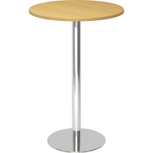 undefined, Stehtisch, Ø 800 mm 1116 mm hoch, Gestell verchromt Platte Buche-Dekor, Stehtisch, Ø 800 mm, 1116 mm hoch, Gestell verchromt, Platte Buche-Dekor
