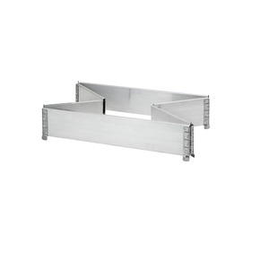 undefined, Aluminium-Aufsatzrahmen, VE 2 Stk für Paletten 1200 x 800 mm mit 6 Scharnieren, ab 5 VE, ratioform Aluminium-Aufsatzrahmen, VE 2 Stk, für Paletten 1200 x 800 mm, mit 6 Scharnieren, ab 5 VE
