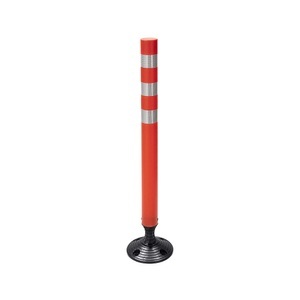 undefined, Flexibler Absperrpfosten, mit Reflexstreifen, Höhe 1050 mm, Flexibler Absperrpfosten, mit Reflexstreifen, Höhe 1050 mm