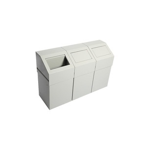 undefined, Abfalltrennstation 3er-Set Volumen 50 l, BxHxT 945 x 600 x 315 mm mit 3 Behältern, Abfalltrennstation 3er-Set, Volumen 50 l, BxHxT 945 x 600 x 315 mm, mit 3 Behältern