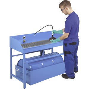 undefined, Profi-Stand-Kleinteilereiniger, für Fassgröße 200 l Komplettset, bestehend aus Gerät 200 l Spezialreiniger und 200 l Auffangwanne, IBS Scherer Profi-Teilereinigungsgerät, Komplettset mit 200 l Spezialreiniger und Auffangwanne, für 200-l-Fass