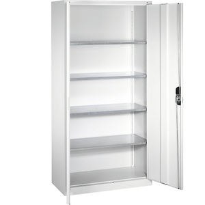 CP, CP Stahlschrank mit Flügeltüren HxBxT 1950 x 1000 x 420 mm verkehrsweiß, C+P Stahlschrank mit Flügeltüren, HxBxT 1950 x 1000 x 420 mm, verkehrsweiß
