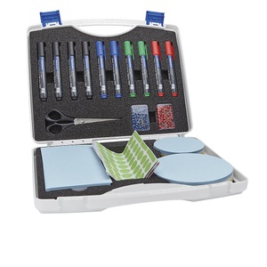 magnetoplan, magnetoplan Moderationsbox mit Komplett-Zubehör HxBxT 275 x 340 x 85 mm, Magnetop Moderationsbox mini, blau, 110002