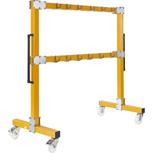 EUROKRAFT, EUROKRAFT Anschlagmittel-Garderobe fahrbar Länge 2500 mm, eurokraft pro Anschlagmittel-Garderobe, fahrbar, Länge 2500 mm