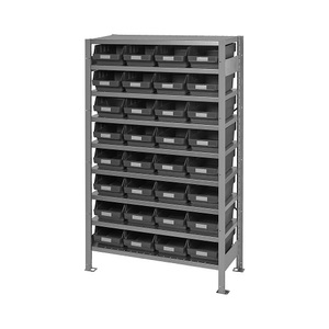STEMO, Steckregal, STEMO Steckregal, mit ESD Sichtlagerkästen, HxBxT 1790 x 1000 x 400 mm, 32 Sichtlagerkästen
