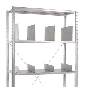 undefined, Fachteiler für Schwerlastregal, verzinkt Höhe 150 mm, VE 10 Stk Tiefe 800 mm, Fachteiler für Schwerlastregal, verzinkt, Höhe 150 mm, VE 10 Stk, Tiefe 800 mm