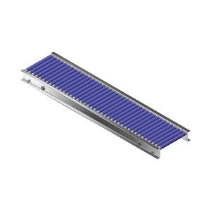 Gura, Gura Kleinrollenbahn, Aluminiumrahmen mit Kunststoffrollen Bahnbreite 200 mm Achsabstand 25 mm, Länge 1 m, Gura Kleinrollenbahn, Aluminiumrahmen mit Kunststoffrollen, Bahnbreite 200 mm, Achsabstand 25 mm, Länge 1 m