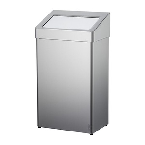 undefined, Abfallbehälter mit Haube Volumen 60 l, BxHxT 400 x 726 x 258 mm Edelstahl gebürstet, AIR-WOLF Abfallbehälter mit Haube, Volumen 60 l, BxHxT 400 x 726 x 258 mm, Edelstahl gebürstet