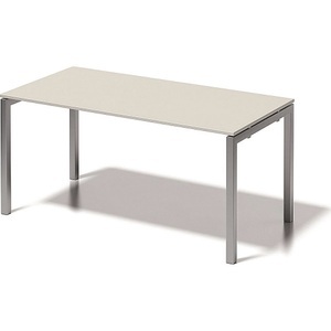 Bisley, BISLEY Schreibtisch CITO, U-Gestell HxBxT 740 x 1600 x 800 mm Gestell silber, Platte grauweiß, BISLEY Schreibtisch CITO, U-Gestell, HxBxT 740 x 1600 x 800 mm, Gestell silber, Platte grauweiß