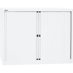 Bisley, BISLEY Euro-Rollladenschrank Breite 1200 mm, 2 Fachböden verkehrsweiß, BISLEY Euro-Rollladenschrank, Breite 1200 mm, 2 Fachböden, verkehrsweiß