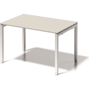Bisley, BISLEY Schreibtisch CITO, U-Gestell HxBxT 650 - 850 x 1200 x 800 mm Gestell weiß, Platte grauweiß, BISLEY Schreibtisch CITO, U-Gestell, HxBxT 650 - 850 x 1200 x 800 mm, Gestell weiß, Platte grauweiß