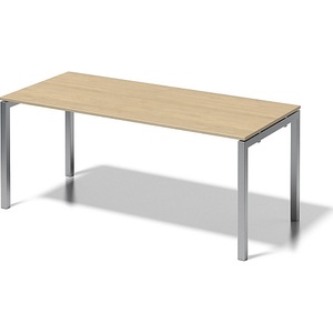 Bisley, BISLEY Schreibtisch CITO, U-Gestell HxBxT 740 x 1800 x 800 mm Gestell silber, Platte Ahorn, BISLEY Schreibtisch CITO, U-Gestell, HxBxT 740 x 1800 x 800 mm, Gestell silber, Platte Ahorn