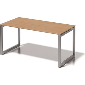 Bisley, BISLEY Schreibtisch CITO, O-Gestell HxBxT 740 x 1600 x 800 mm Gestell silber, Platte Buche, BISLEY Schreibtisch CITO, O-Gestell, HxBxT 740 x 1600 x 800 mm, Gestell silber, Platte Buche
