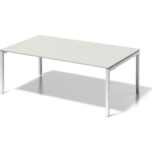 Bisley, BISLEY Schreibtisch CITO, U-Gestell HxBxT 650 - 850 x 2000 x 1200 mm Gestell weiß, Platte grauweiß, BISLEY Schreibtisch CITO, U-Gestell, HxBxT 650 - 850 x 2000 x 1200 mm, Gestell weiß, Platte grauweiß