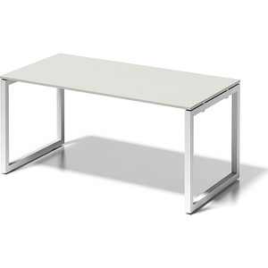 Bisley, BISLEY Schreibtisch CITO, O-Gestell HxBxT 740 x 1600 x 800 mm Gestell weiß, Platte grauweiß, BISLEY Schreibtisch CITO, O-Gestell, HxBxT 740 x 1600 x 800 mm, Gestell weiß, Platte grauweiß