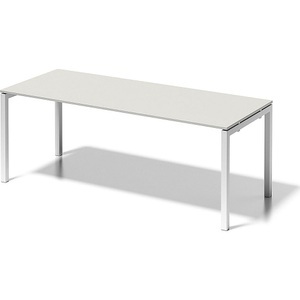 Bisley, BISLEY Schreibtisch CITO, U-Gestell HxBxT 740 x 2000 x 800 mm Gestell weiß, Platte grauweiß, BISLEY Schreibtisch CITO, U-Gestell, HxBxT 740 x 2000 x 800 mm, Gestell weiß, Platte grauweiß