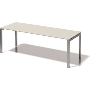 Bisley, BISLEY Schreibtisch CITO, U-Gestell HxBxT 740 x 2200 x 800 mm Gestell silber, Platte grauweiß, BISLEY Schreibtisch CITO, U-Gestell, HxBxT 740 x 2200 x 800 mm, Gestell silber, Platte grauweiß