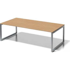 Bisley, BISLEY Schreibtisch CITO, O-Gestell HxBxT 740 x 2400 x 1200 mm Gestell silber, Platte Buche, BISLEY Schreibtisch CITO, O-Gestell, HxBxT 740 x 2400 x 1200 mm, Gestell silber, Platte Buche