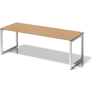 Bisley, BISLEY Schreibtisch CITO, O-Gestell HxBxT 740 x 2200 x 800 mm Gestell weiß, Platte Buche, BISLEY Schreibtisch CITO, O-Gestell, HxBxT 740 x 2200 x 800 mm, Gestell weiß, Platte Buche