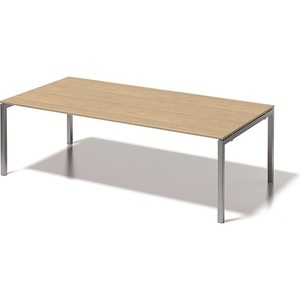 Bisley, BISLEY Schreibtisch CITO, U-Gestell HxBxT 740 x 2400 x 1200 mm Gestell silber, Platte Ahorn, BISLEY Schreibtisch CITO, U-Gestell, HxBxT 740 x 2400 x 1200 mm, Gestell silber, Platte Ahorn