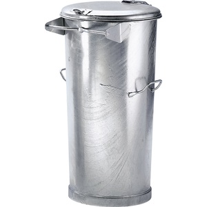 undefined, System-Mülltonne aus Stahlblech Volumen 110 l, HxØ 930 x 435 mm feuerverzinkt, ab 5 Stk, System-Mülltonne aus Stahlblech, Volumen 110 l, HxØ 930 x 435 mm, feuerverzinkt, ab 5 Stk