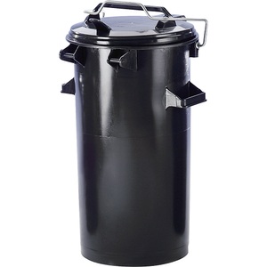 undefined, System-Mülltonne aus Kunststoff, System-Mülltonne aus Kunststoff, Volumen 50 l, HxØ 730 x 455 mm, anthrazit