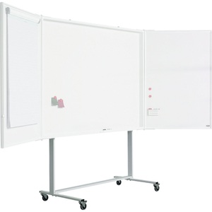 Fahrgestell für Präsentationsschrank HxT 1950 x 680 mm weiß