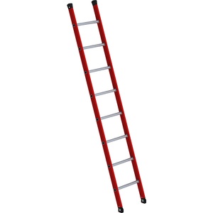 undefined, Kunststoff-Anlegeleiter mit geriffelten Aluminium-Sprossen 8 Sprossen, MUNK Kunststoff-Anlegeleiter, mit geriffelten Aluminium-Sprossen, 8 Sprossen