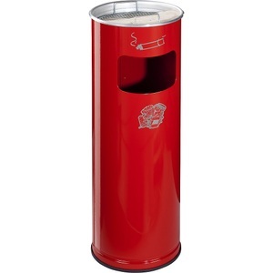 VAR, VAR® Ascher-Abfall-Kombination, Standmodell, 16,7 Liter, feuerrot, VAR® Ascher-Abfall-Kombination, Standmodell, 16,7 Liter, feuerrot