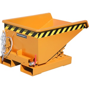 undefined, Mini-Kippbehälter für Späne Volumen 0,225 m³ orange RAL 2000, eurokraft pro Mini-Kippbehälter für Späne, Volumen 0,225 m³, orange RAL 2000
