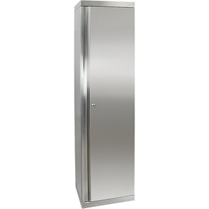 undefined, Edelstahl-Flügeltürschrank mit Stellschrauben, Vollblechtüren HxBxT 1800 x 450 x 400 mm, stumpf® Edelstahlschrank mit Stellschrauben im Boden, HxBxT 1.800 x 450 x 400 mm, 4 Fachböden