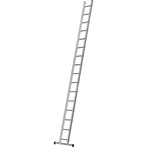 HYMER, HYMER Anlegeleiter mit Sprossen Breite 354 mm 16 Sprossen inkl. Traverse, HYMER Anlegeleiter mit Sprossen, Breite 350 mm, 16 Sprossen inkl. Traverse