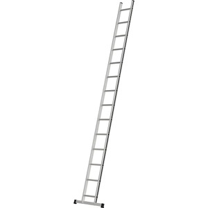 HYMER, HYMER Anlegeleiter mit Sprossen Breite 354 mm 14 Sprossen inkl. Traverse, HYMER Anlegeleiter mit Sprossen, Breite 350 mm, 14 Sprossen inkl. Traverse