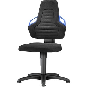bimos, bimos Arbeitsdrehstuhl mit Handgriff mit Bodengleitern Textil, bimos Arbeitsdrehstuhl, mit Handgriff, mit Bodengleitern, Textil