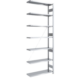 EUROKRAFT, EUROKRAFT Schwerlast-Steckregal, verzinkt Regalhöhe 3000 mm Anbauregal, BxT 1000 x 400 mm, eurokraft pro Schwerlast-Steckregal, verzinkt, Regalhöhe 3000 mm, Anbauregal, BxT 1000 x 400 mm