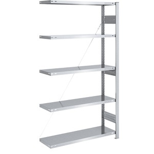 EUROKRAFT, EUROKRAFT Schwerlast-Steckregal, verzinkt Regalhöhe 2000 mm Anbauregal, BxT 1000 x 400 mm, eurokraft pro Schwerlast-Steckregal, verzinkt, Regalhöhe 2000 mm, Anbauregal, BxT 1000 x 400 mm