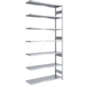 EUROKRAFT, EUROKRAFT Schwerlast-Steckregal, verzinkt Regalhöhe 3000 mm Anbauregal, BxT 1300 x 500 mm, eurokraft pro Schwerlast-Steckregal, verzinkt, Regalhöhe 3000 mm, Anbauregal, BxT 1300 x 500 mm