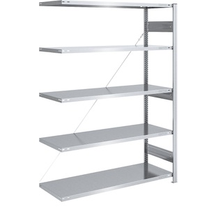 EUROKRAFT, EUROKRAFT Schwerlast-Steckregal, verzinkt Regalhöhe 2000 mm Anbauregal, BxT 1300 x 600 mm, eurokraft pro Schwerlast-Steckregal, verzinkt, Regalhöhe 2000 mm, Anbauregal, BxT 1300 x 600 mm