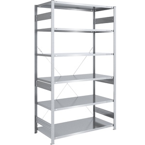 EUROKRAFT, EUROKRAFT Schwerlast-Steckregal, verzinkt Regalhöhe 2500 mm Grundregal, BxT 1300 x 800 mm, eurokraft pro Schwerlast-Steckregal, verzinkt, Regalhöhe 2500 mm, Grundregal, BxT 1300 x 800 mm