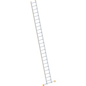 Layher, Layher Alu-Anlegeleiter mit Sprossen, Breite 450 mm 24 Sprossen inkl. Traverse, Layher Alu-Anlegeleiter, mit Sprossen, Breite 450 mm, 24 Sprossen inkl. Traverse