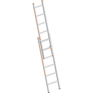 Layher, Layher Alu-Schiebeleiter 2-teilig, ausziehbar 2 x 6 Sprossen, Layher Alu-Schiebeleiter, 2-teilig, ausziehbar, 2 x 6 Sprossen