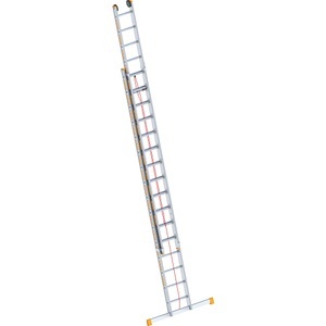 Layher, Layher Alu-Seilzugleiter 2-teilig, ausziehbar, inkl. Traverse 2 x 16 Sprossen, Layher Alu-Seilzugleiter, 2-teilig, ausziehbar, inkl. Traverse, 2 x 16 Sprossen