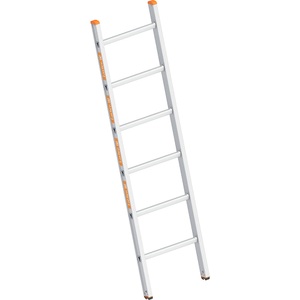 Layher, Layher Alu-Anlegeleiter mit Sprossen, Breite 450 mm 6 Sprossen, Layher Alu-Anlegeleiter, mit Sprossen, Breite 450 mm, 6 Sprossen