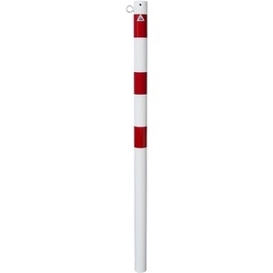 undefined, Absperrpfosten, Ø 60 mm, weiß / rot zum Einbetonieren mit 1 Öse, Schake Absperrpfosten, Ø 60 mm, weiß / rot, zum Einbetonieren, mit 1 Öse