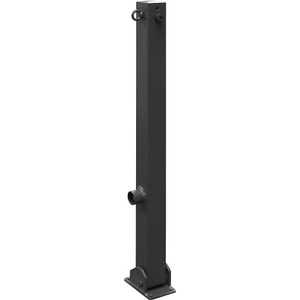 undefined, Absperrpfosten, 70 x 70 mm, Eisenglimmer klappbar mit 1 Öse, Schake Absperrpfosten, 70 x 70 mm, Eisenglimmer, klappbar, mit 1 Öse