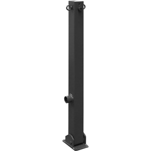 undefined, Absperrpfosten, 70 x 70 mm, Eisenglimmer klappbar mit 2 Ösen, Schake Absperrpfosten, 70 x 70 mm, Eisenglimmer, klappbar, mit 2 Ösen