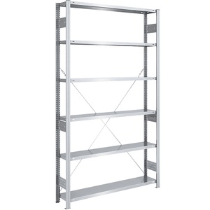 EUROKRAFT, EUROKRAFT Schwerlast-Steckregal, verzinkt Regalhöhe 2500 mm Grundregal, BxT 1300 x 300 mm, eurokraft pro Schwerlast-Steckregal, verzinkt, Regalhöhe 2500 mm, Grundregal, BxT 1300 x 300 mm