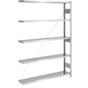 EUROKRAFT, EUROKRAFT Schwerlast-Steckregal, verzinkt Regalhöhe 2000 mm Anbauregal, BxT 1300 x 300 mm, eurokraft pro Schwerlast-Steckregal, verzinkt, Regalhöhe 2000 mm, Anbauregal, BxT 1300 x 300 mm